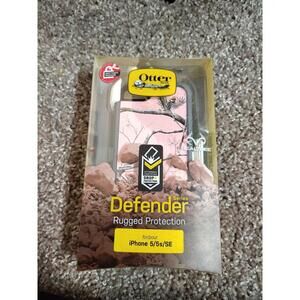 OtterBox for iPhone 5 / 5s/SE  Case Defender Series Cover Real Tree Pink w CLIP